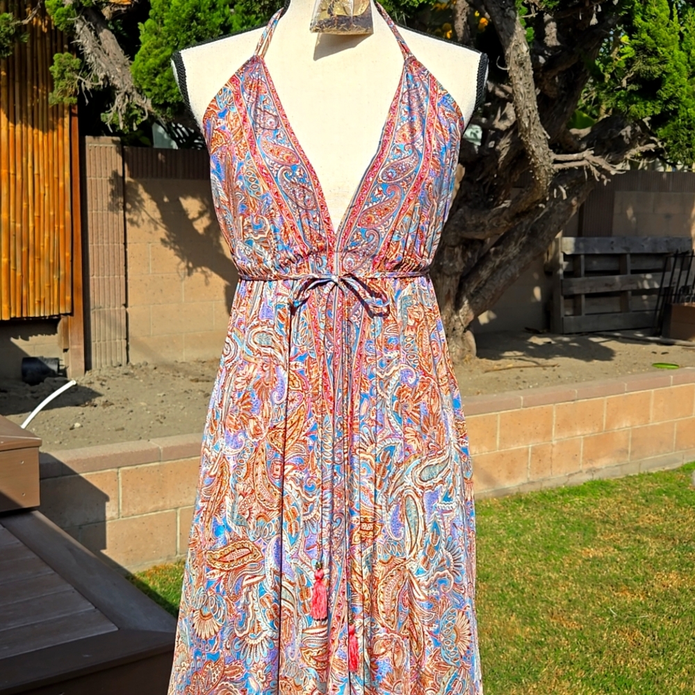 Bohemian halter dress